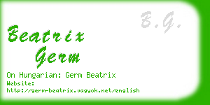 beatrix germ business card